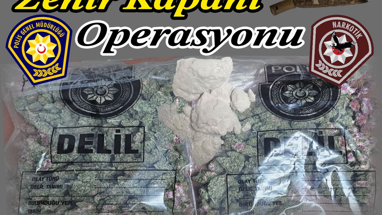 Polisten dört ilçede 'Zehir Kapanı Operasyonu': Dört çeşit uyuşturucu bulundu, 10 kişi tutuklandı