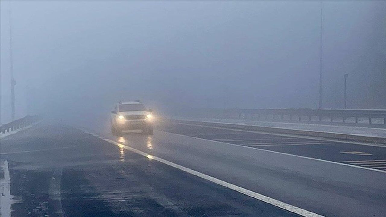 Polis'ten Lefkoşa-Girne ana yolu için sis uyarısı