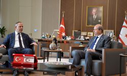 Cumhurbaşkanı Tatar, LTB Başkanı Harmancı’yı kabul etti