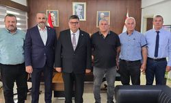 Maliye Bakanı Berova, KKTC Avcılık Federasyonu Başkanı Saygıner ve heyetini kabul etti