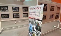Gazi Yüksel’in retrospektif sergisi Ercan Havalimanı'nda açıldı