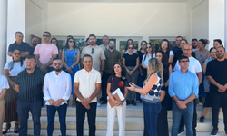 KTOEÖS, Lefke Gazi Lisesi önünde basın açıklaması yaptı