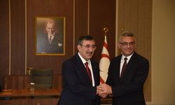 Cumhurbaşkanı Erhürman, Cevdet Yılmaz ile bir araya geldi