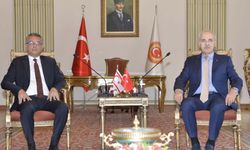 Cumhurbaşkanı Erhürman, TBMM Başkanı Kurtulmuş ile görüştü