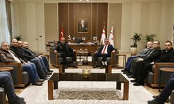 Cumhurbaşkanı Erhürman Toplu Taşımacılar Birliği'ni kabul etti