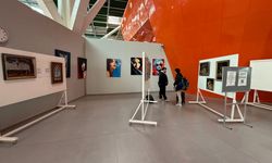 Svetlana Karepina'ın sergisi Ercan Havalimanı'nda açıldı