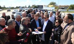 Başbakan Üstel, İskele-Boğaz Yolu proje alanında incelemelerde bulundu