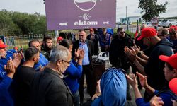 Çeler, Ektam Kıbrıs Ltd. çalışanlarının eylemine destek belirtti