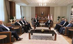 Erhürman, Türkiye Memur-Sen, KIBTES ve Eğitim-Bir-Sen'den oluşan heyeti kabul etti