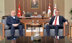 Cumhurbaşkanı Erhürman, TC Lefkoşa Büyükelçisi Başçeri'yi kabul etti