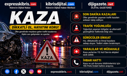 Lefkoşa'da trafik kazası: Motosiklet sürücüsü yaralandı