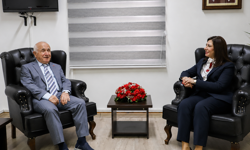 CTP Genel Başkanı İncirli eski TBMM Başkanı Çiçek ile görüştü