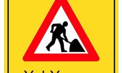 İskele - Çayırova bölünmüş anayol güzergâhında yol yapım çalışması