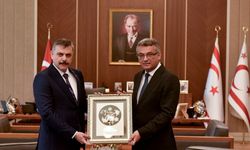 Erhürman, Türkiye İçişleri Bakanı Çiftçi'yi kabul etti