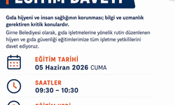 Girne Belediyesi 'Gıda Hijyeni ve Güvenliği Eğitimi' düzenliyor