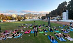 Girne'de 'Yoga Run' etkinliği gerçekleştirildi