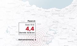 Kahramanmaraş'ta 4,4 büyüklüğünde deprem