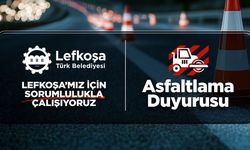 Lefkoşa'da Filiz ve Yasemin Sokak ile Yenişehir Atatürk Caddesi'nde yarın asfaltlama yapılacak