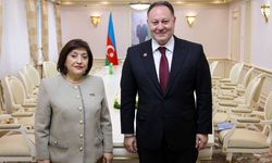 Öztürkler, Azerbaycan Milli Meclisi Başkanı Gafarova ile görüştü