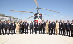 Cevdet Yılmaz KKTC'de: Ercan'da Yangın Söndürme Helikopteri teslim töreni yapıldı