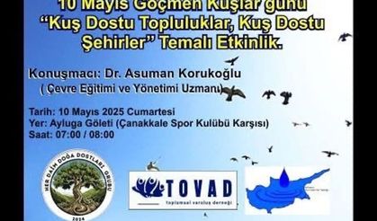 Her Daim Doğa Dostları tarafından Dünya Göçmen Kuşlar Günü etkinliği düzenleniyor