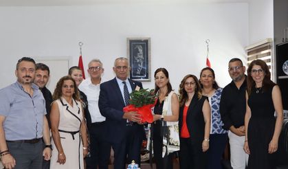 Çavuşoğlu, Yön-Der ve beraberindeki okul yöneticileri kabul etti