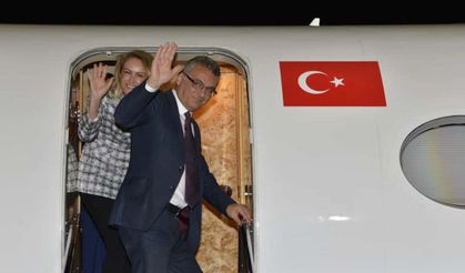 Cumhurbaşkanı Erhürman ilk yurtdışı resmi ziyareti için adadan ayrıldı