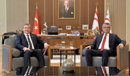 Cumhurbaşkanı Erhürman, Başbakan Üstel ile görüştü