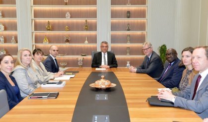 Cumhurbaşkanı Erhürman Lacroix'i kabul etti