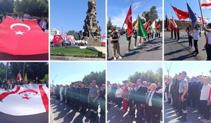 Gazimağusa'da 19 Mayıs törenle kutlandı