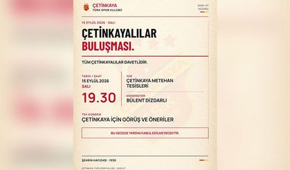 Çetinkaya Camiası 'Çetinkayalılar Buluşması Ve Kokteyli'nde' Bir Araya Geliyor