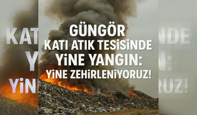 Çevre ve tabip örgütlerinden Güngör Katı Atık Tesisi'ndeki yangına ilişkin açıklama…