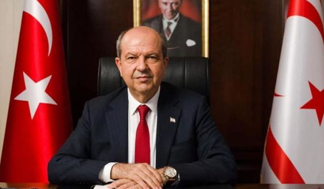 Cumhurbaşkanı Tatar: “Kıbrıs Türk halkı onurlu yolculuğundan sapmaz, oyunlara boyun eğmez”