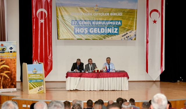Mehmet Nizam yeniden Kıbrıs Türk Çiftçiler Birliği genel başkanlığına seçildi