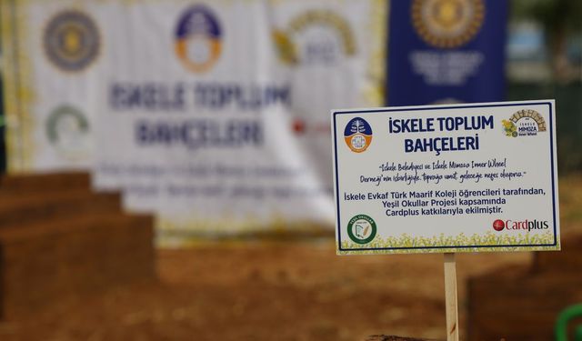 Yeşil Okullar Projesi kapsamında İskele’de "Toplum Bahçeleri" oluşturuldu
