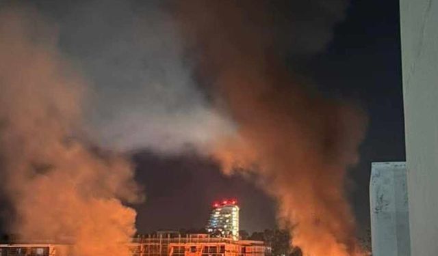 Limasol Limanı yakınında patlamaların da olduğu yangın korkuttu