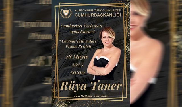Rüya Taner, “Asya’nın Tatlı Suları” başlıklı piyano resitali veriyor