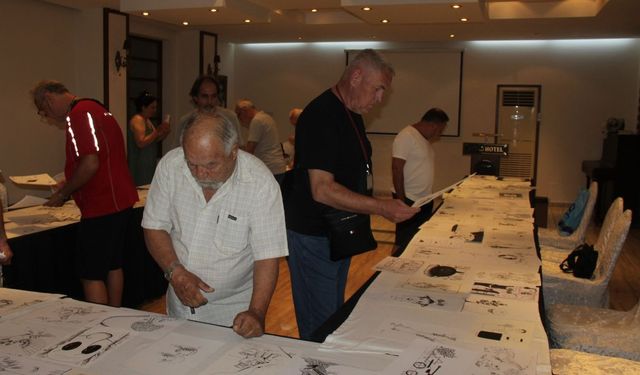 14. Uluslararası Karikatür Yarışması seçici kurul üyeleri çalışmalarını tamamladı
