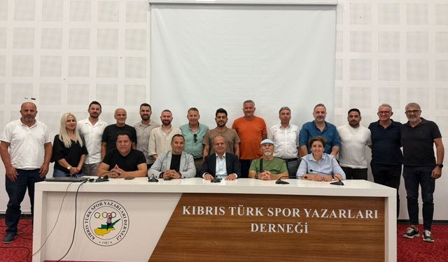 CTP Spor Komitesi, Kıbrıs Türk Spor Yazarları Derneği’ni ziyaret etti