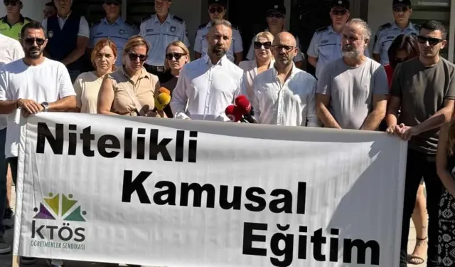 KTÖS, Milli Eğitim Bakanlığı önünde eylem yaptı: Okulları ve kadrolarını Eylüle kadar hazırlayın