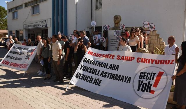 Atatürk Meslek Lisesi’nde uyarı grevi