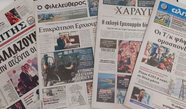 Erhürman'ın cumhurbaşkanı seçilmesi Rum basınında geniş yer buldu