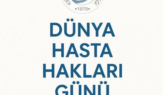 Kıbrıs Türk Fizyoterapistler Derneği'nden 26 Ekim Dünya Hasta Hakları Günü mesajı...