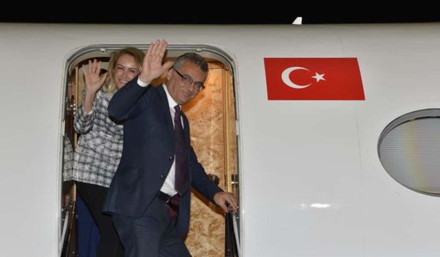 Cumhurbaşkanı Erhürman ilk yurtdışı resmi ziyareti için adadan ayrıldı