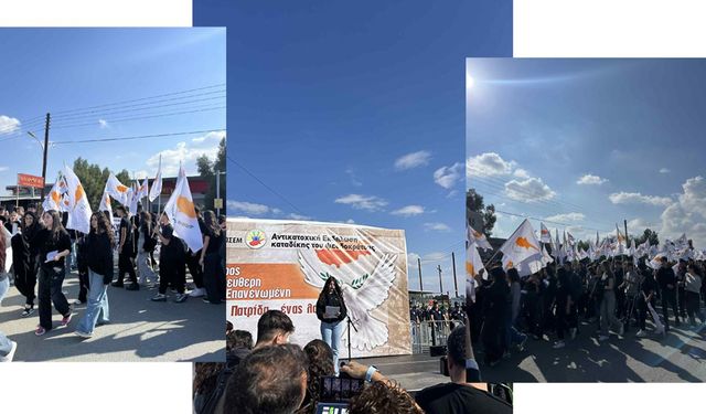 Güney Kıbrıs'taki öğrenciler KKTC'nin ilanını kınadı