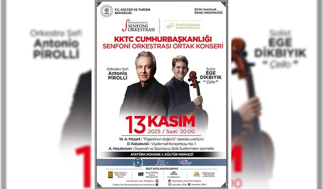 KKTC Cumhurbaşkanlığı Senfoni Orkestrası Bursa'da sahne alacak