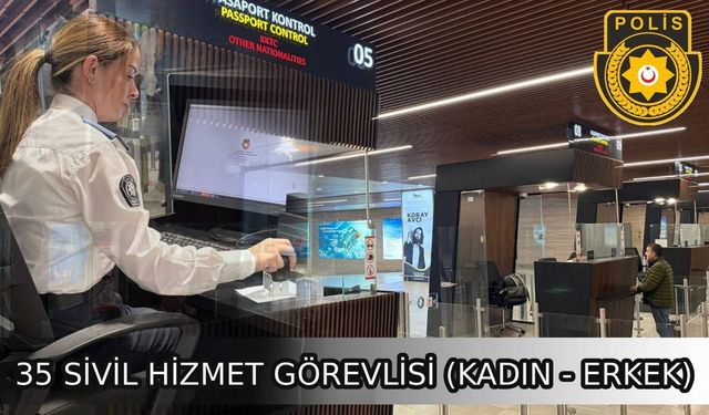 Polis Genel Müdürlüğü bünyesinde 35 kişilik bilgisayar operatörü münhali: