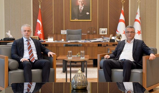 Cumhurbaşkanı Erhürman, Ankara Büyükelçisi Korukoğlu'nu kabul etti