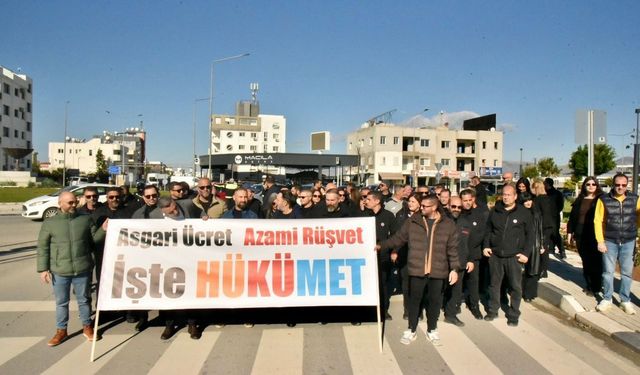 Kamuda yetkili beş sendika Başbakanlık ışıklarına yürüyor