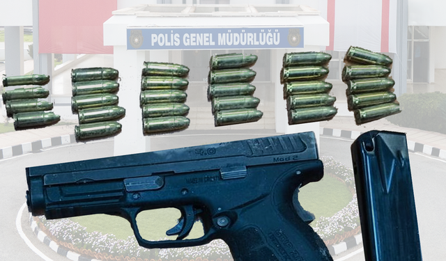 Polisten 'Karanlık Hedef Operasyonu': Tabanca, şarjör ve canlı mermi ele geçirildi